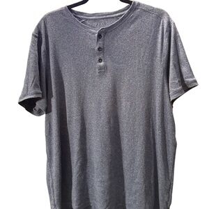 Apt. 9 Blue Short Sleeve Henley